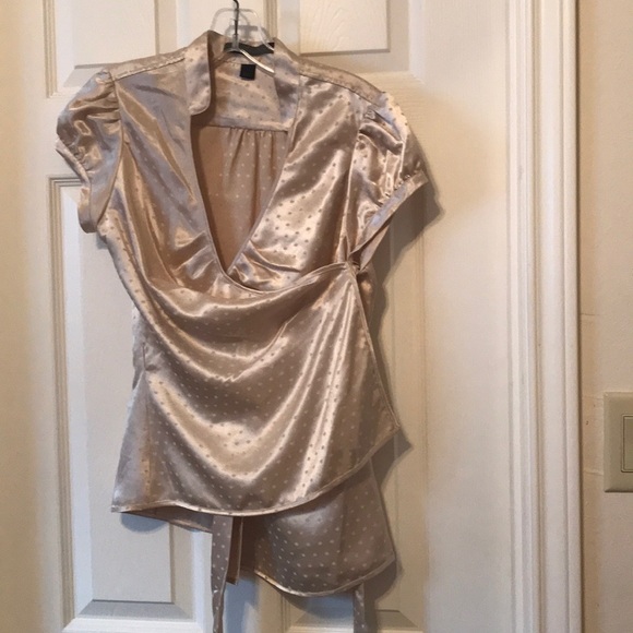 Gold sexy wrap around top - Picture 4 of 8